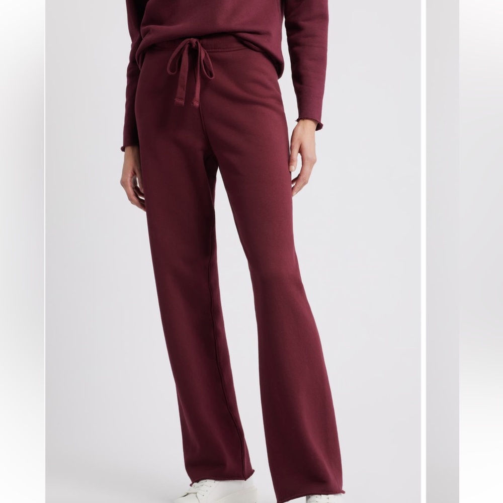 NEW FRANK & EILEEN  catherine full-length favorite sweatpants in Currant Size S